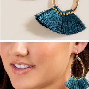 NWT Francesca’s Eliana Tasseled Drop Earrings